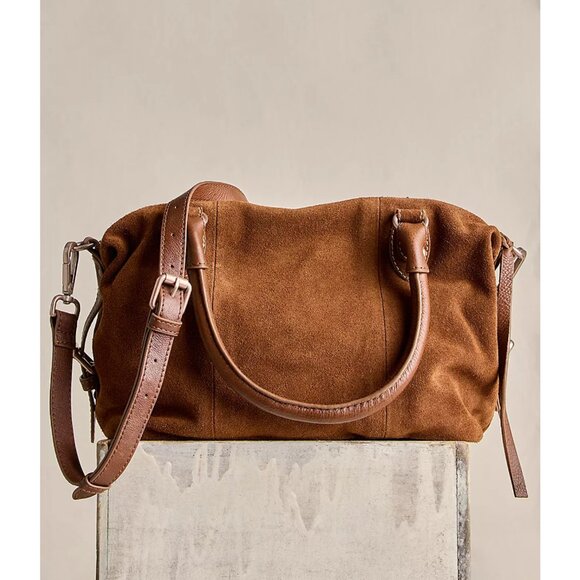 We The Free Suede Baby Emerson Bag Color: Tan - Picture 2 of 5